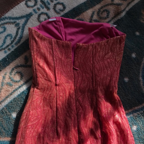 Coral long slip dress - Picture 5 of 5
